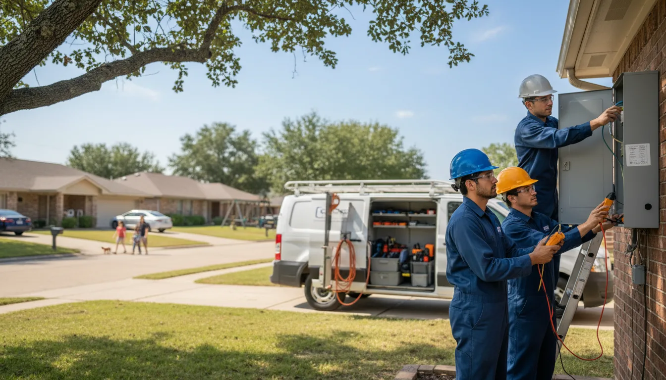 Certified electrician providing emergency electrical services in South Houston, TX